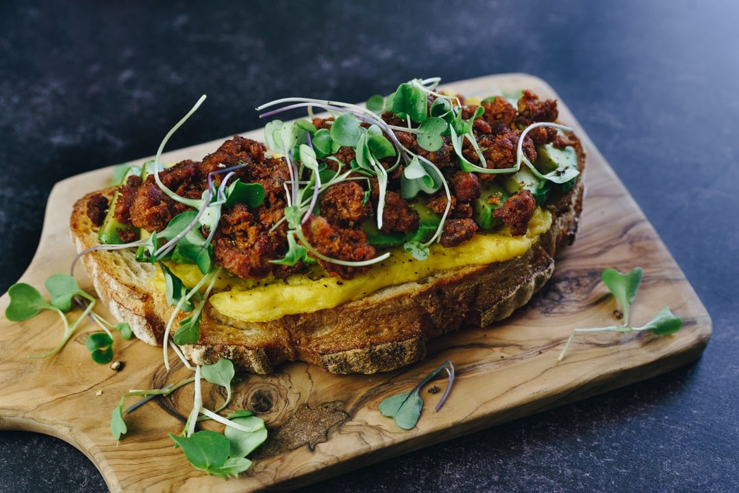 “Chorizo” & “Egg” Avocado Toast