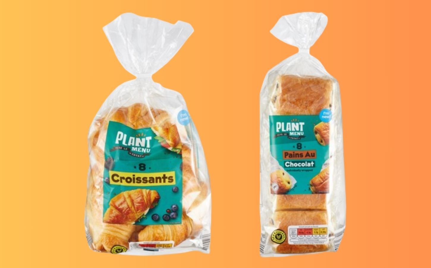 Pain au chocolat and croissants at Aldi, a new launch for Veganuary 2024