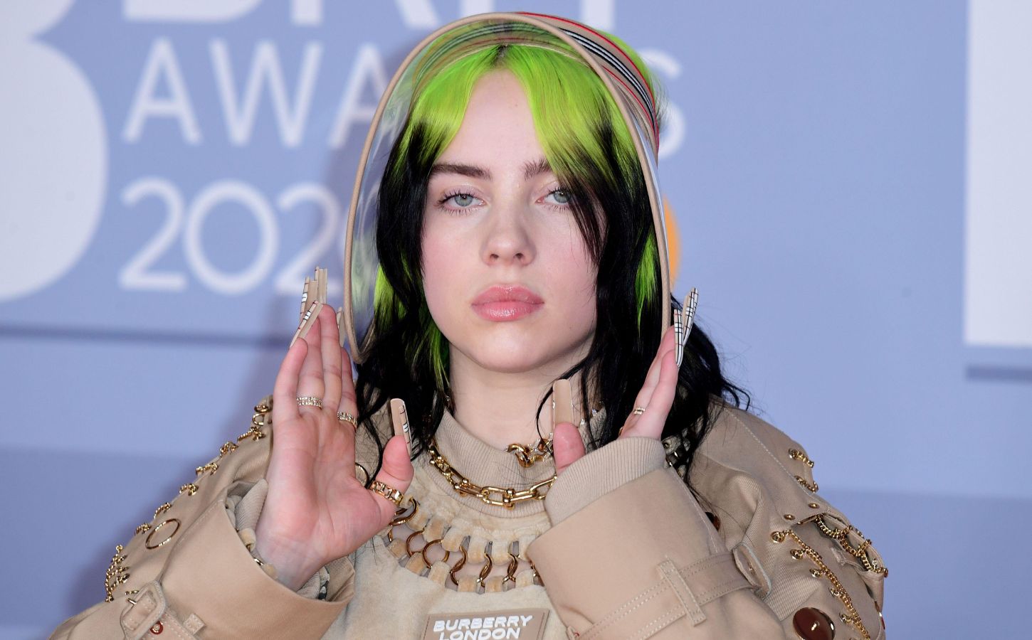 Vegan celebrity Billie Eilish on the red carpet