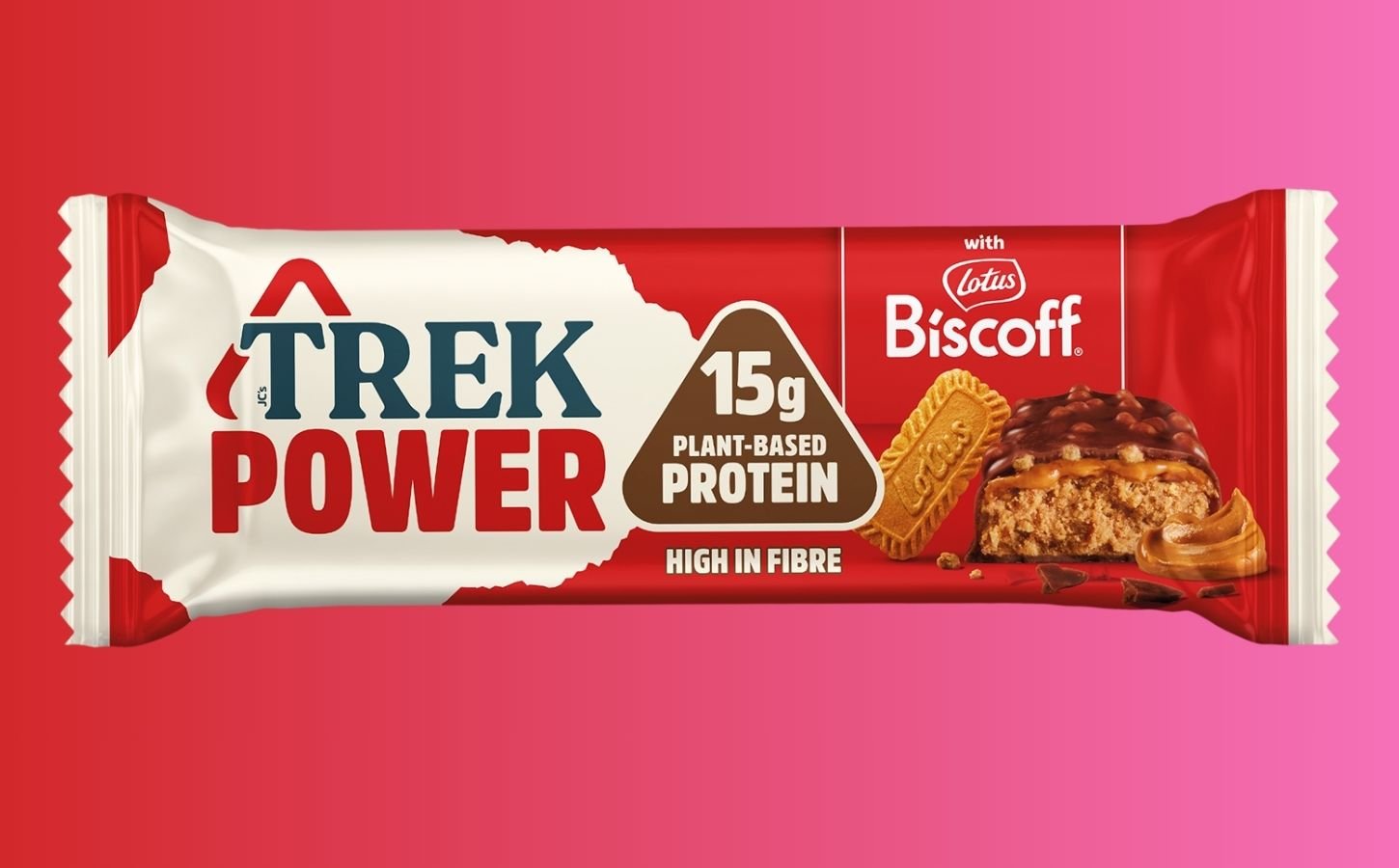 Vegan protein bars from TREK and Biscoff