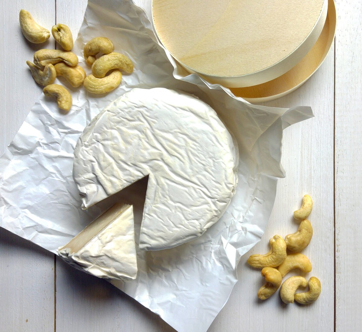 Cashew nut Camembert cheese