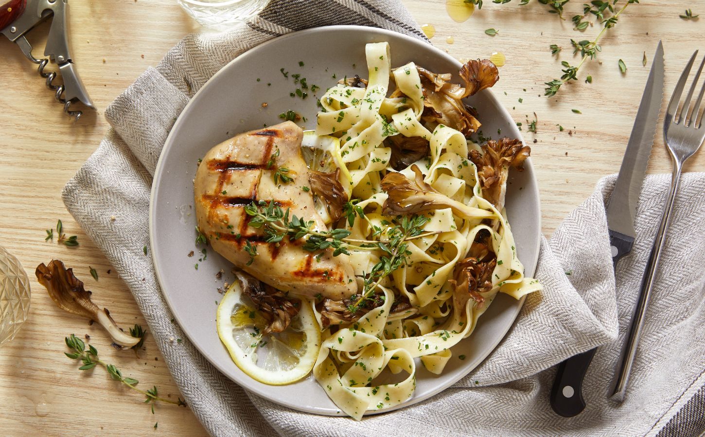 A plate of cultured chicken made by cultivated food brand GOOD Meat, division of Eat Just