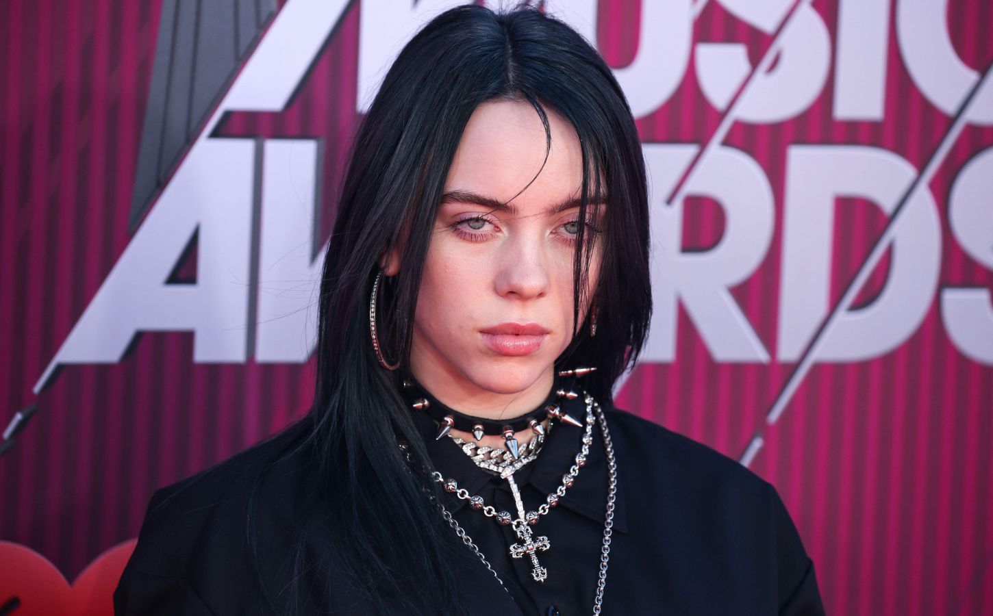 Vegan celebrity, musician, and animal rights advocate Billie Eilish on the red carpet