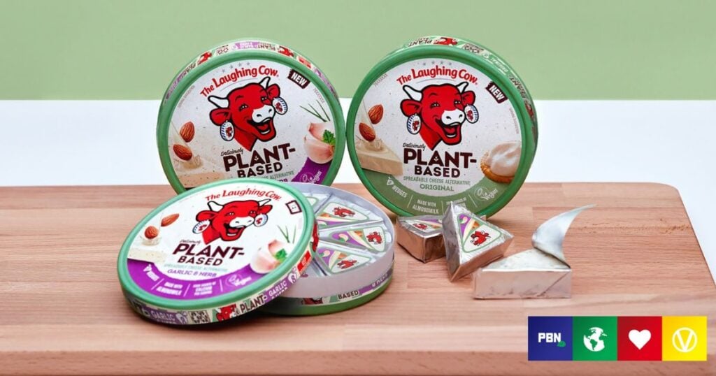 Vegan Laughing Cow cheese wheel