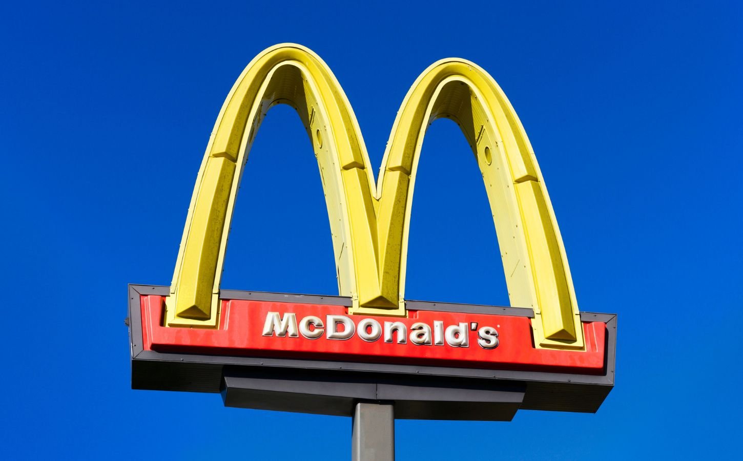 The outside of a McDonald's, which has just announced the launch of plant-based McNuggets in Germany