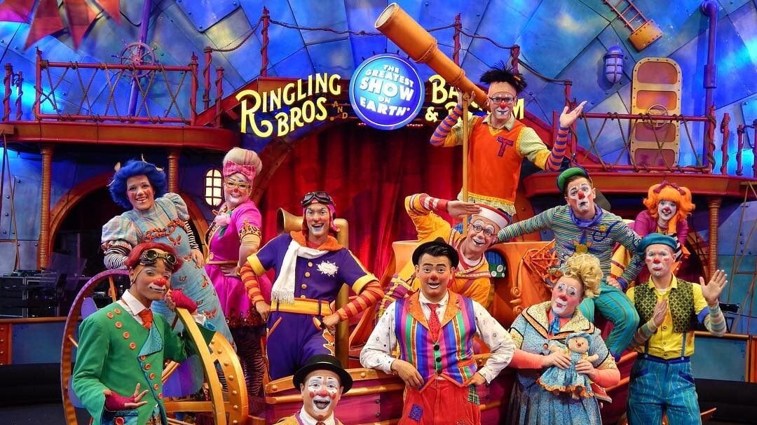 clowns at the Ringling Bros circus