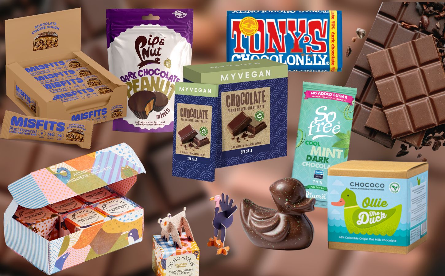 Vegan dairy-free chocolate brands and products in the UK