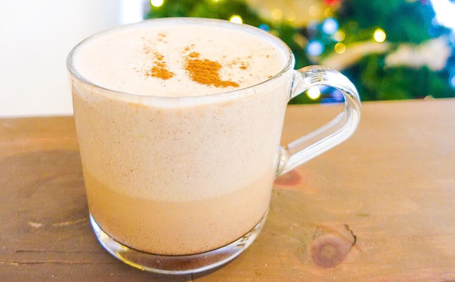 Vegan eggnogg made to a dairy-free and egg-free recipe