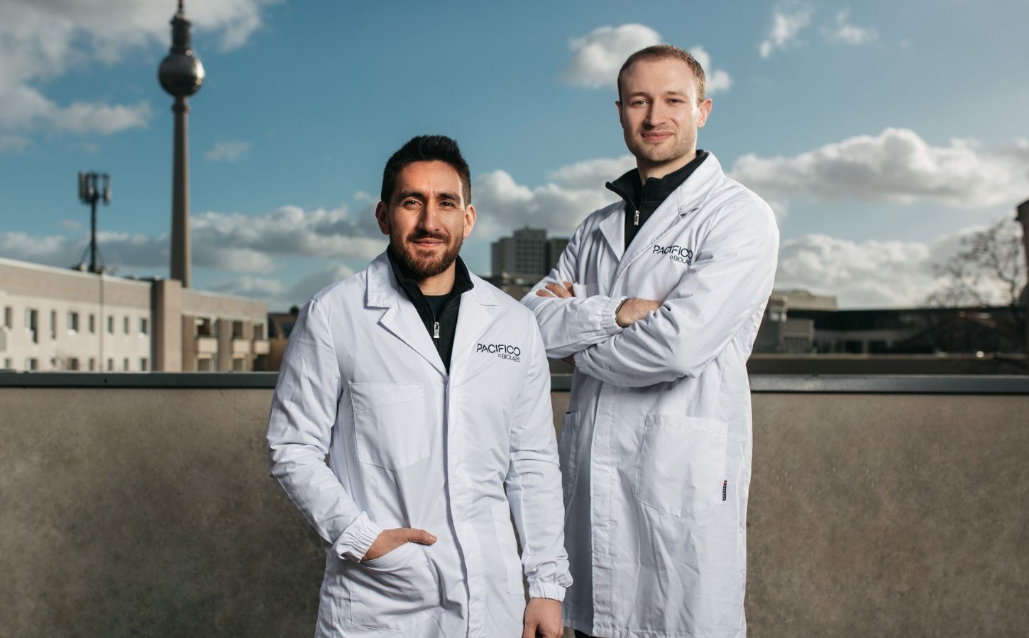 Pacifico Biolabs co-founders Washington Logroño and Zac Austin