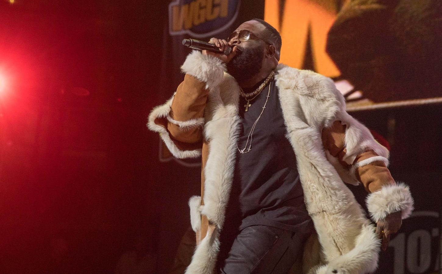 Vegandale headliner, rapper, and Wingstop chicken franchise owner Rick Ross