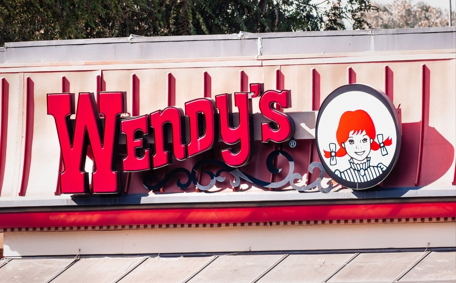 The outside of US fast food chain Wendy's