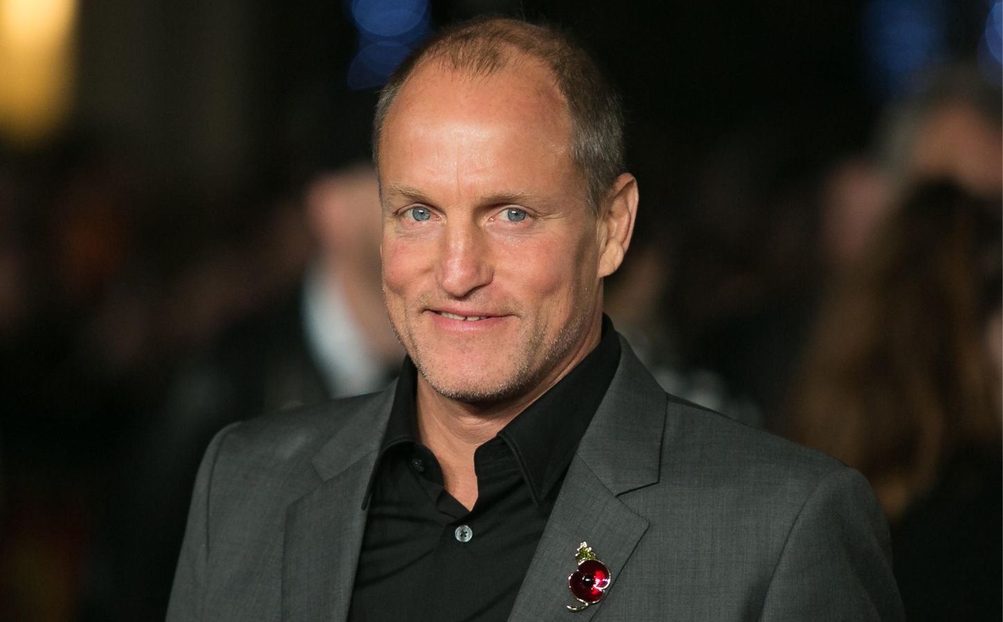 Vegan celebrity actor Woody Harrelson on the red carpet